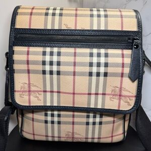 Burberry PVC Leather Messenger Bag